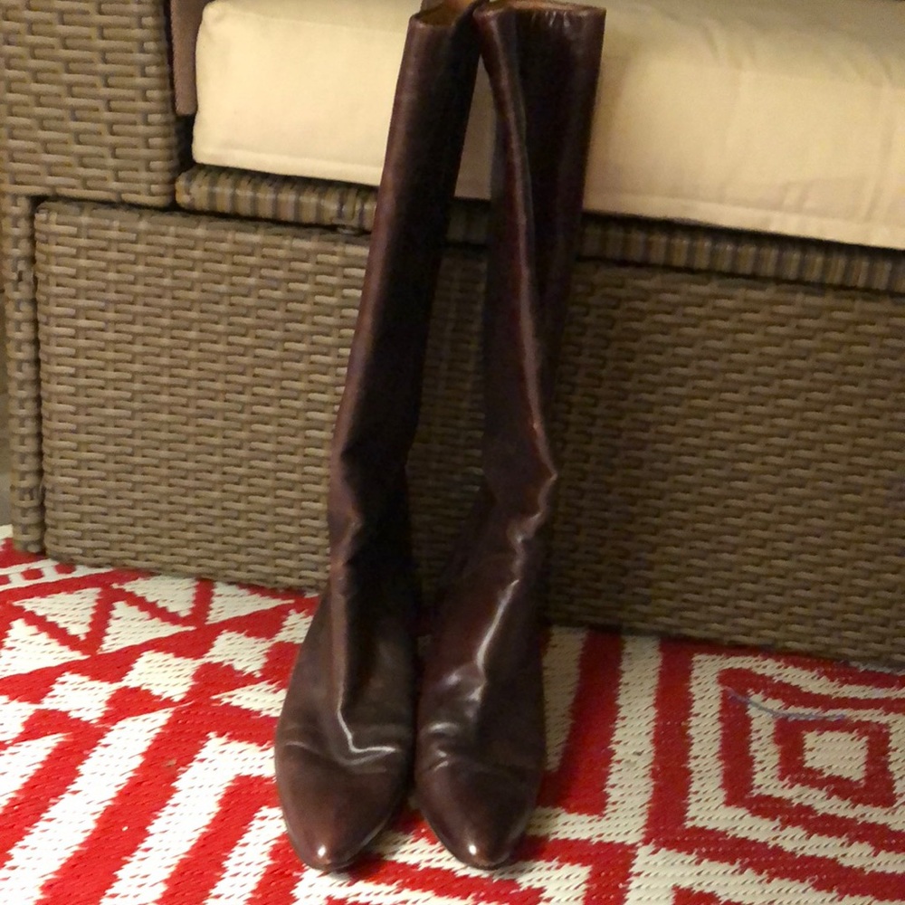 Chloe Brown Leather Boots